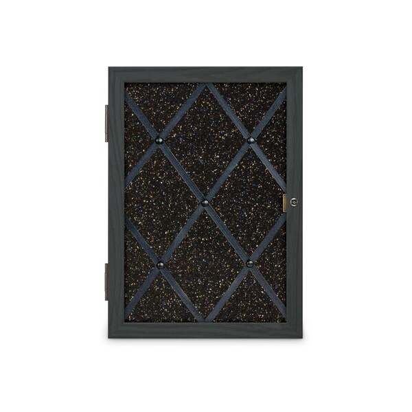 Sliding Door Indoor Enclosed Corkboard, 7